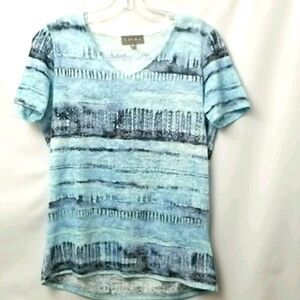 🎁5/$25 Laura Tee Shirt Womens Size Small Top With Decorative Stones